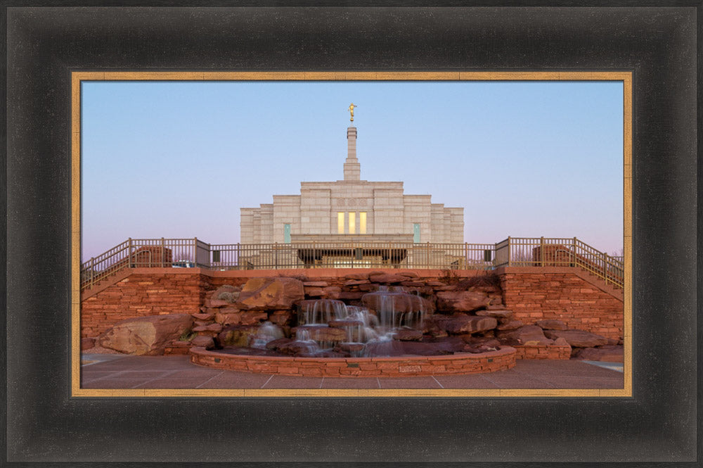 Snowflake Temple - Desert Fountain by Robert A Boyd