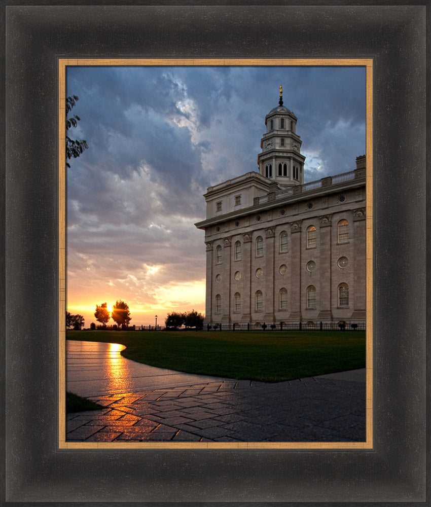 Nauvoo Temple - Path by Robert A Boyd