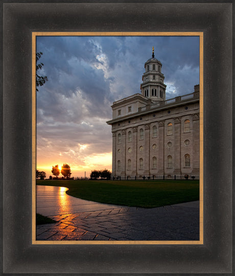 Nauvoo Temple - Path by Robert A Boyd