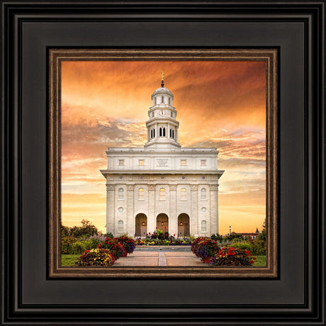 Nauvoo Temple - Nauvoo Sunrise Detail by Robert A Boyd