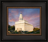 Nauvoo Temple - Fall Sky by Robert A Boyd