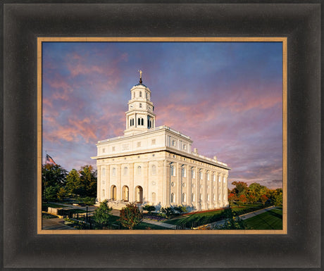 Nauvoo Temple - Fall Sky by Robert A Boyd