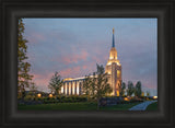 Twin Falls Temple - At Dusk by Robert A Boyd