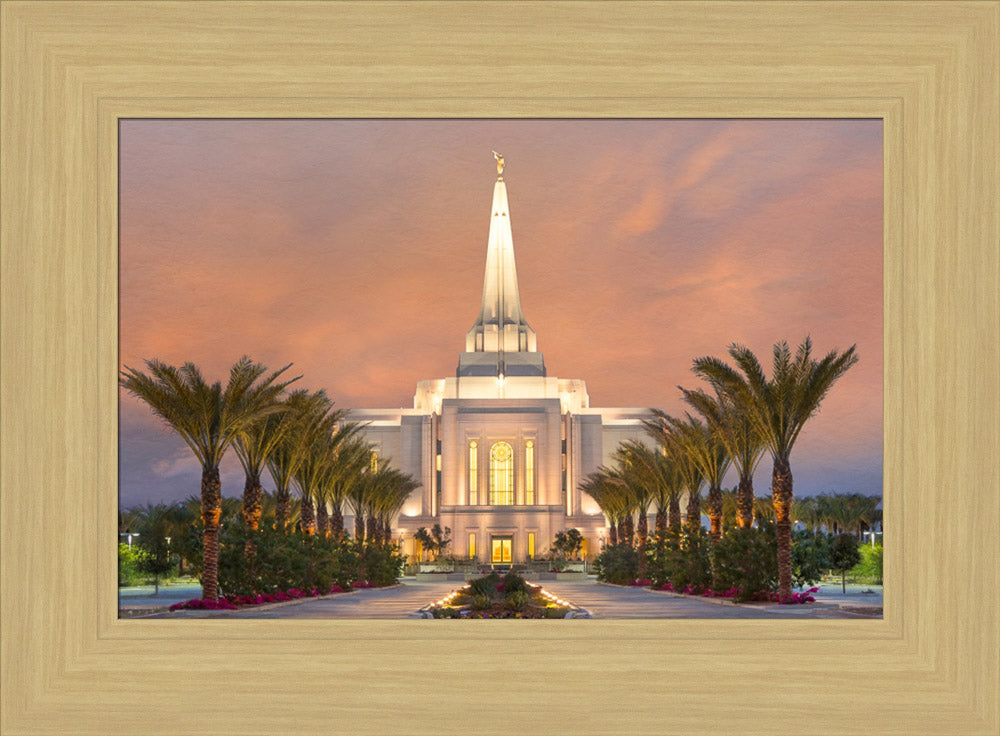 Gilbert Temple - Palm Trees by Robert A Boyd