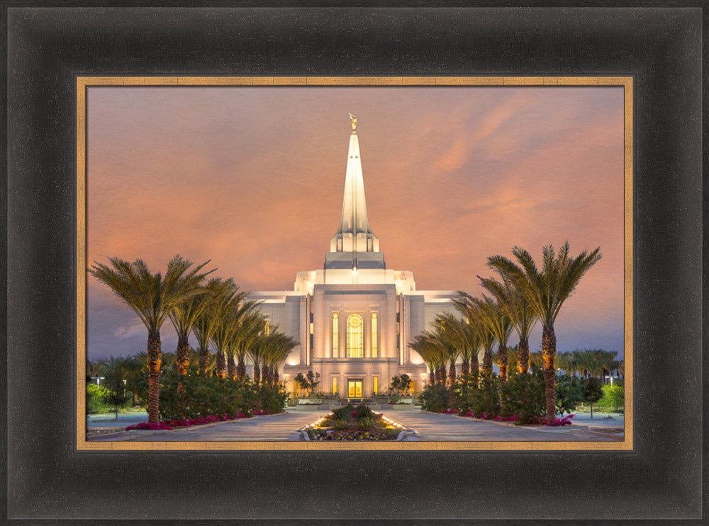 Gilbert Temple - Palm Trees by Robert A Boyd