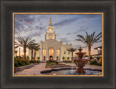 Tijuana Temple - Palm Trees by Robert A Boyd