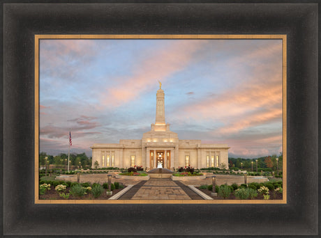 Indianapolis Temple - Sunrise Garden by Robert A Boyd