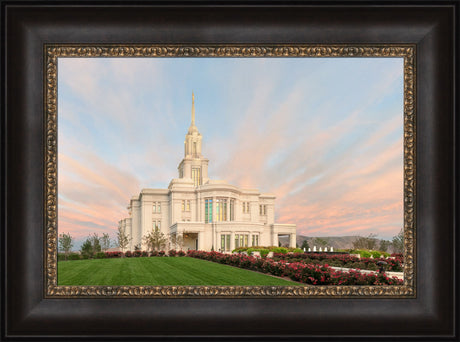 Payson Temple - Evening Glow by Robert A Boyd