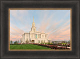 Payson Temple - Evening Glow by Robert A Boyd