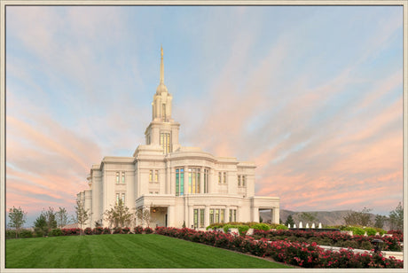 Payson Temple - Evening Glow by Robert A Boyd