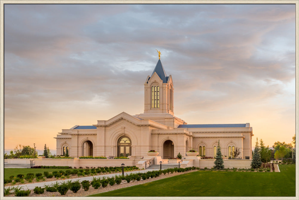 Fort Collins Temple - Sunrise by Robert A Boyd