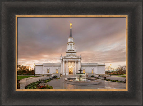 Hartford Temple - Rain Path by Robert A Boyd