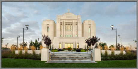 Meridian Temple - Morning Glow Panorama by Robert A Boyd