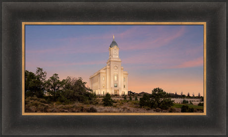 Cedar City Temple - Junipers by Robert A Boyd