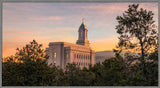 Cedar City Temple - Sunrise by Robert A Boyd