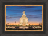 Cedar City Temple - Evening Glow by Robert A Boyd