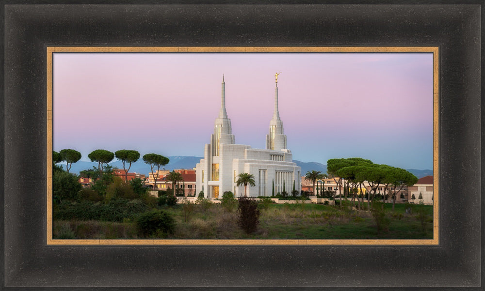 Rome Temple - Sunset by Robert A Boyd