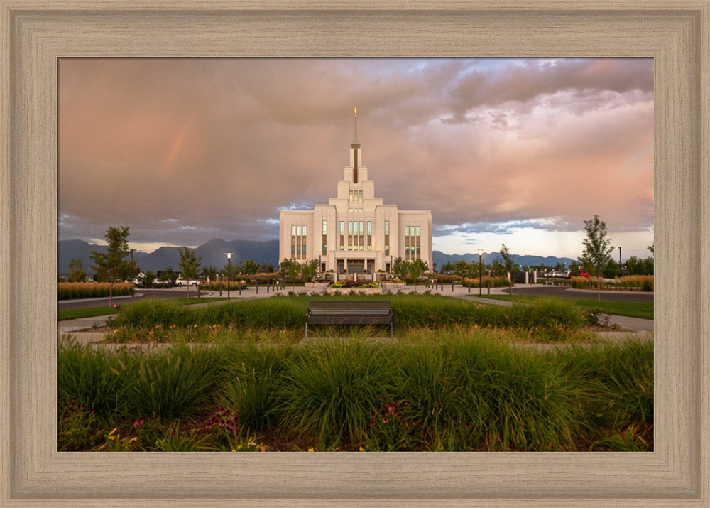 Saratoga Springs - Promised Blessings - framed giclee canvas