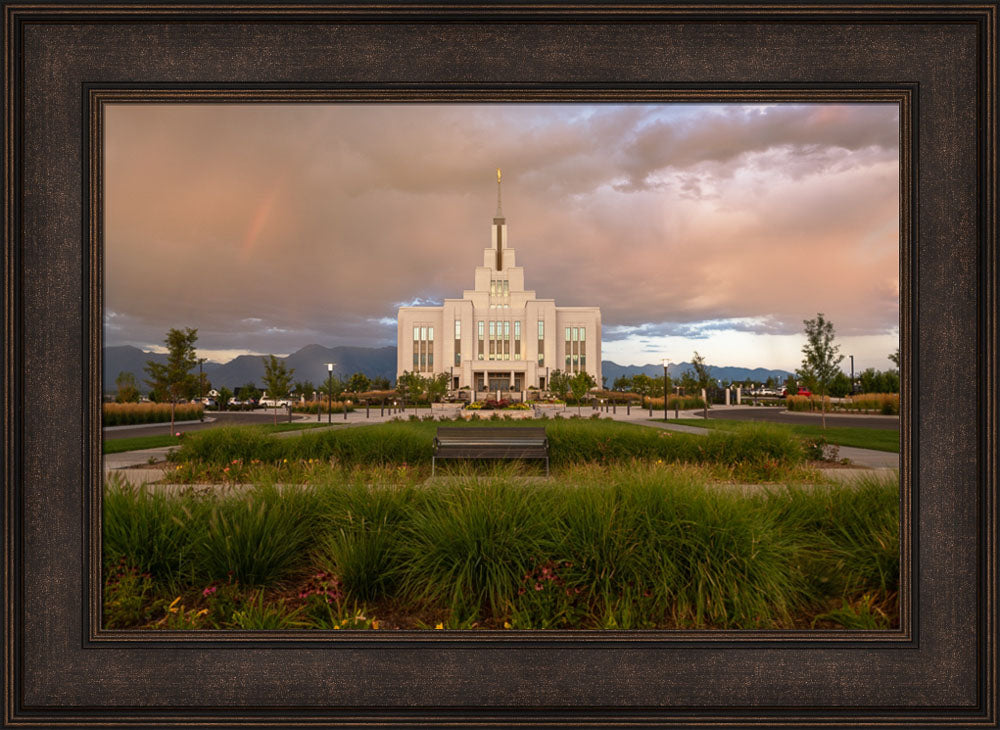 Saratoga Springs - Promised Blessings - framed giclee canvas