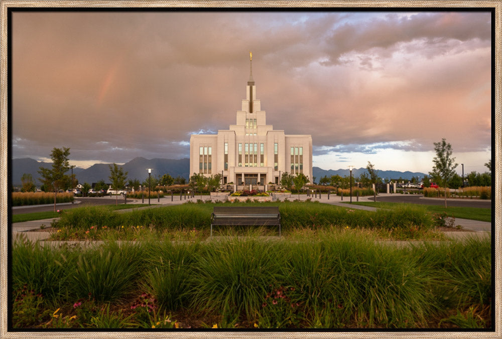 Saratoga Springs - Promised Blessings - framed giclee canvas