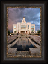 Saratoga Springs Temple - Ponder - framed giclee canvas