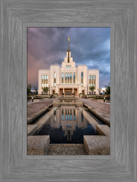 Saratoga Springs Temple - Ponder - framed giclee canvas