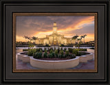 McAllen Temple- Eventide - framed giclee canvas