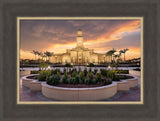 McAllen Temple- Eventide - framed giclee canvas