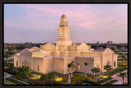 McAllen Temple- Hope - framed giclee canvas