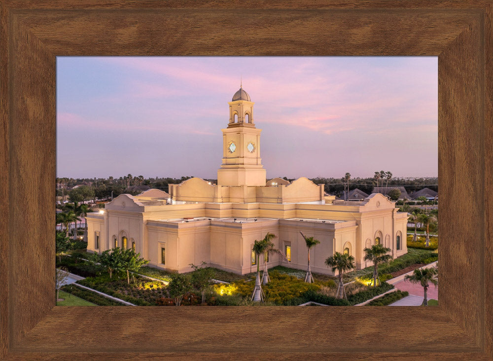 McAllen Temple- Hope - framed giclee canvas