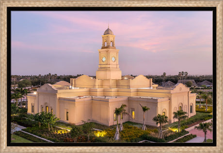 McAllen Temple- Hope - framed giclee canvas