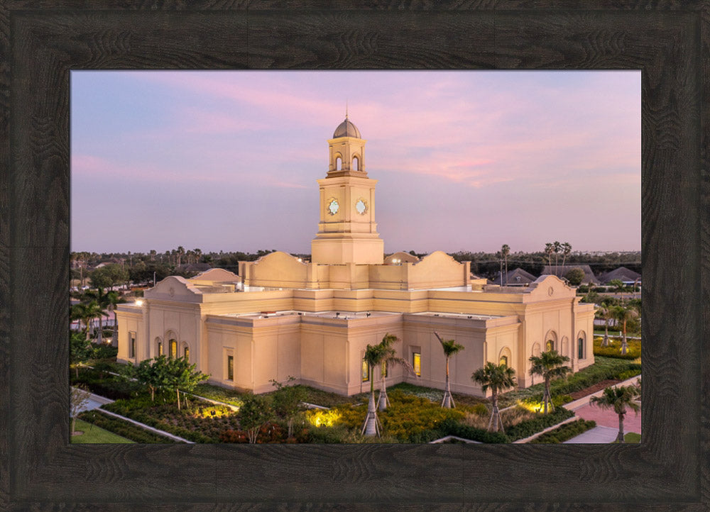 McAllen Temple- Hope - framed giclee canvas