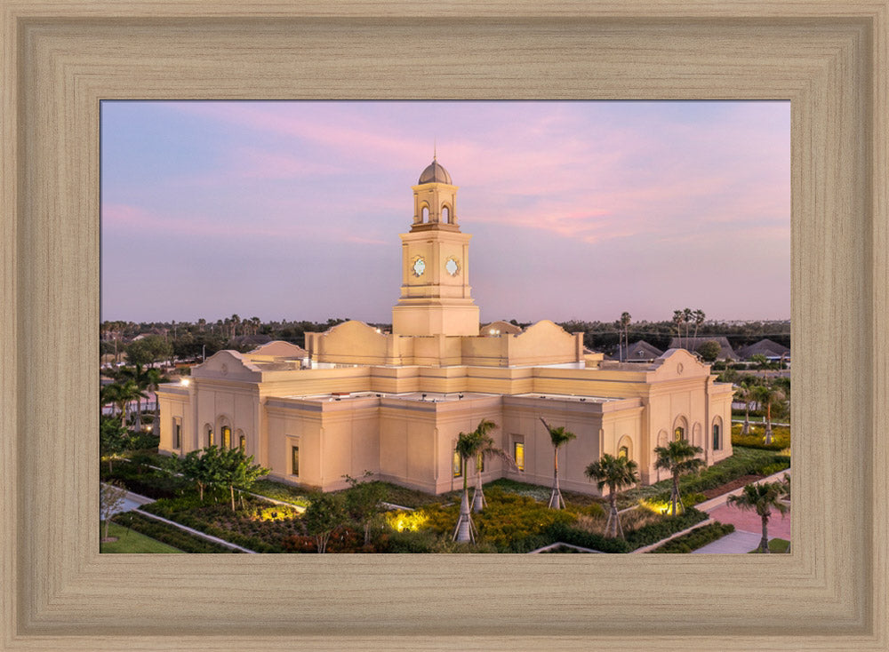 McAllen Temple- Hope - framed giclee canvas