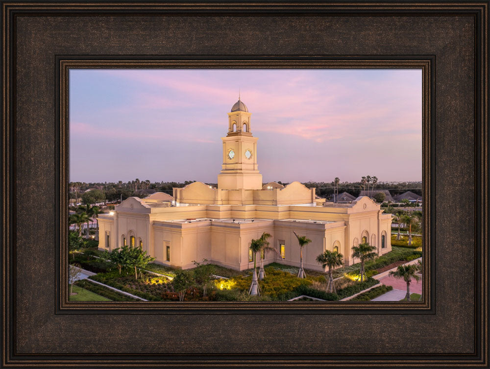 McAllen Temple- Hope - framed giclee canvas