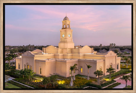 McAllen Temple- Hope - framed giclee canvas