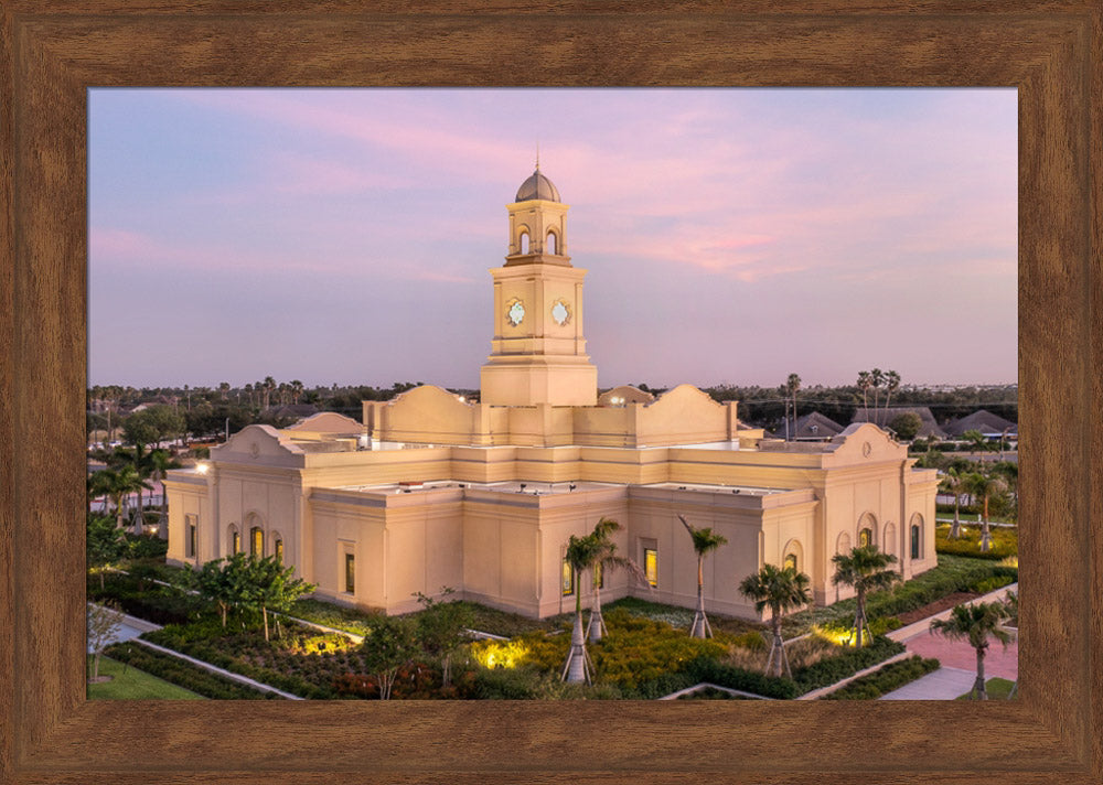 McAllen Temple- Hope - framed giclee canvas