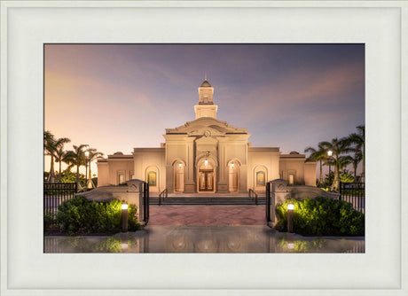 McAllen Temple- Covenant Path - framed giclee canvas