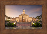 McAllen Temple- Covenant Path - framed giclee canvas