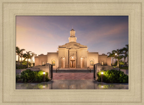 McAllen Temple- Covenant Path - framed giclee canvas