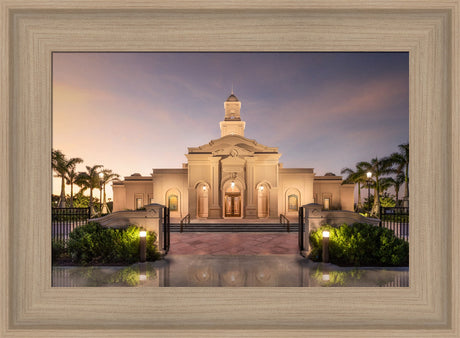 McAllen Temple- Covenant Path - framed giclee canvas