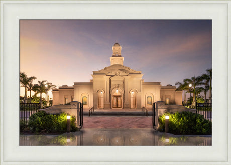 McAllen Temple- Covenant Path - framed giclee canvas