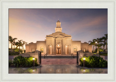 McAllen Temple- Covenant Path - framed giclee canvas