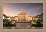 McAllen Temple- Covenant Path - framed giclee canvas