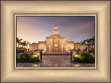 McAllen Temple- Covenant Path - framed giclee canvas