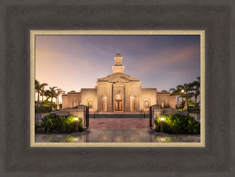 McAllen Temple- Covenant Path - framed giclee canvas