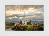 Orem Temple- Tranquility - framed giclee canvas