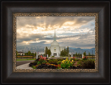 Orem Temple- Tranquility - framed giclee canvas