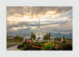 Orem Temple- Tranquility - framed giclee canvas