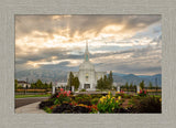 Orem Temple- Tranquility - framed giclee canvas