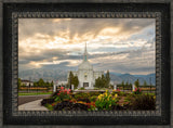 Orem Temple- Tranquility - framed giclee canvas